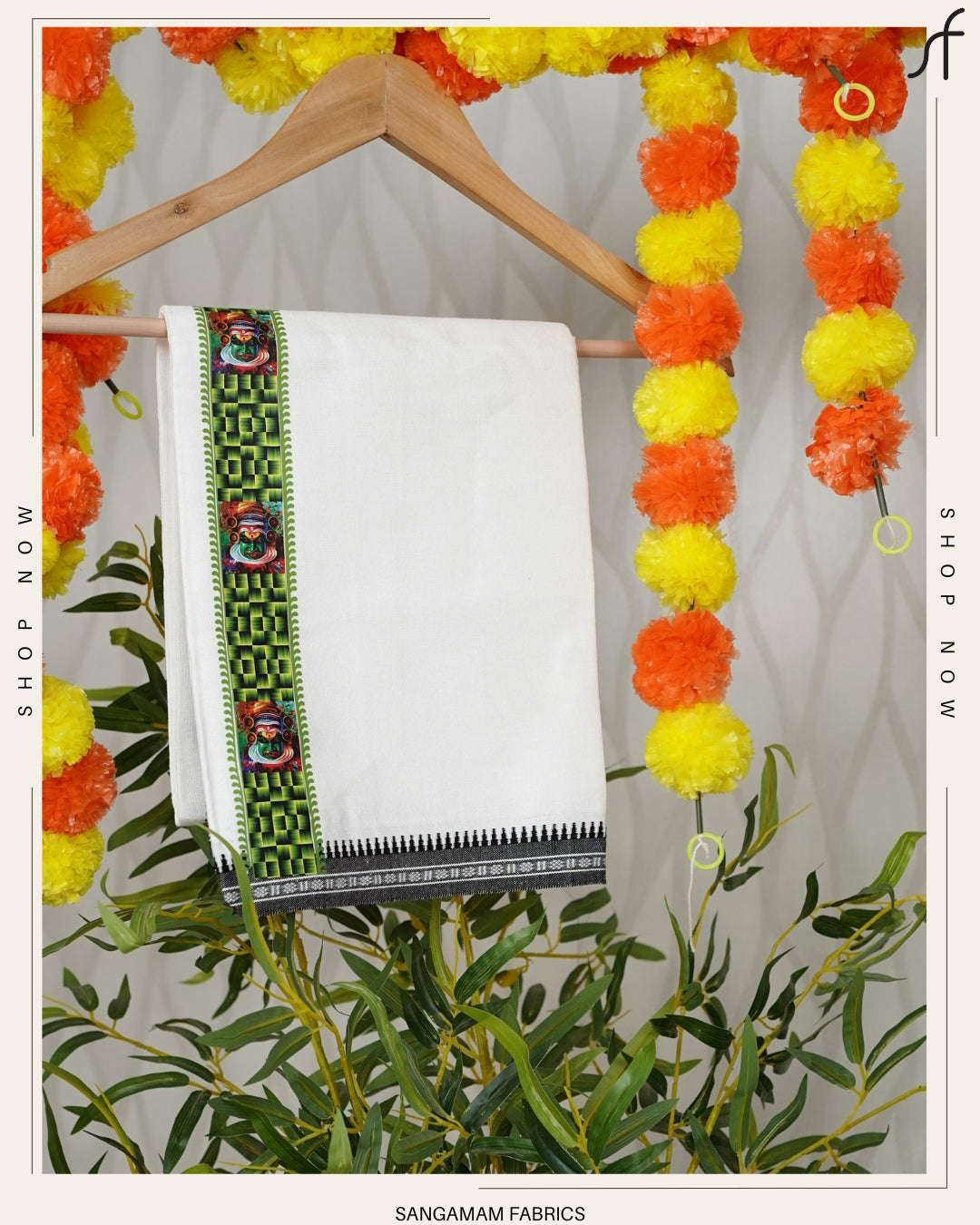 STICKER PRINTED KARA WHITE COTTON MUNDU