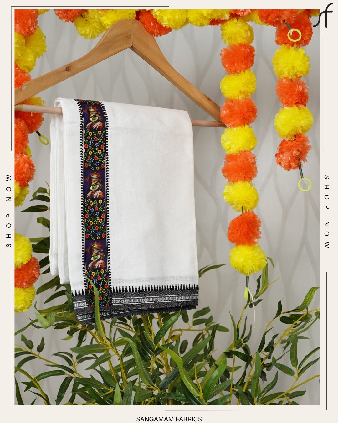 STICKER PRINTED KARA WHITE COTTON MUNDU