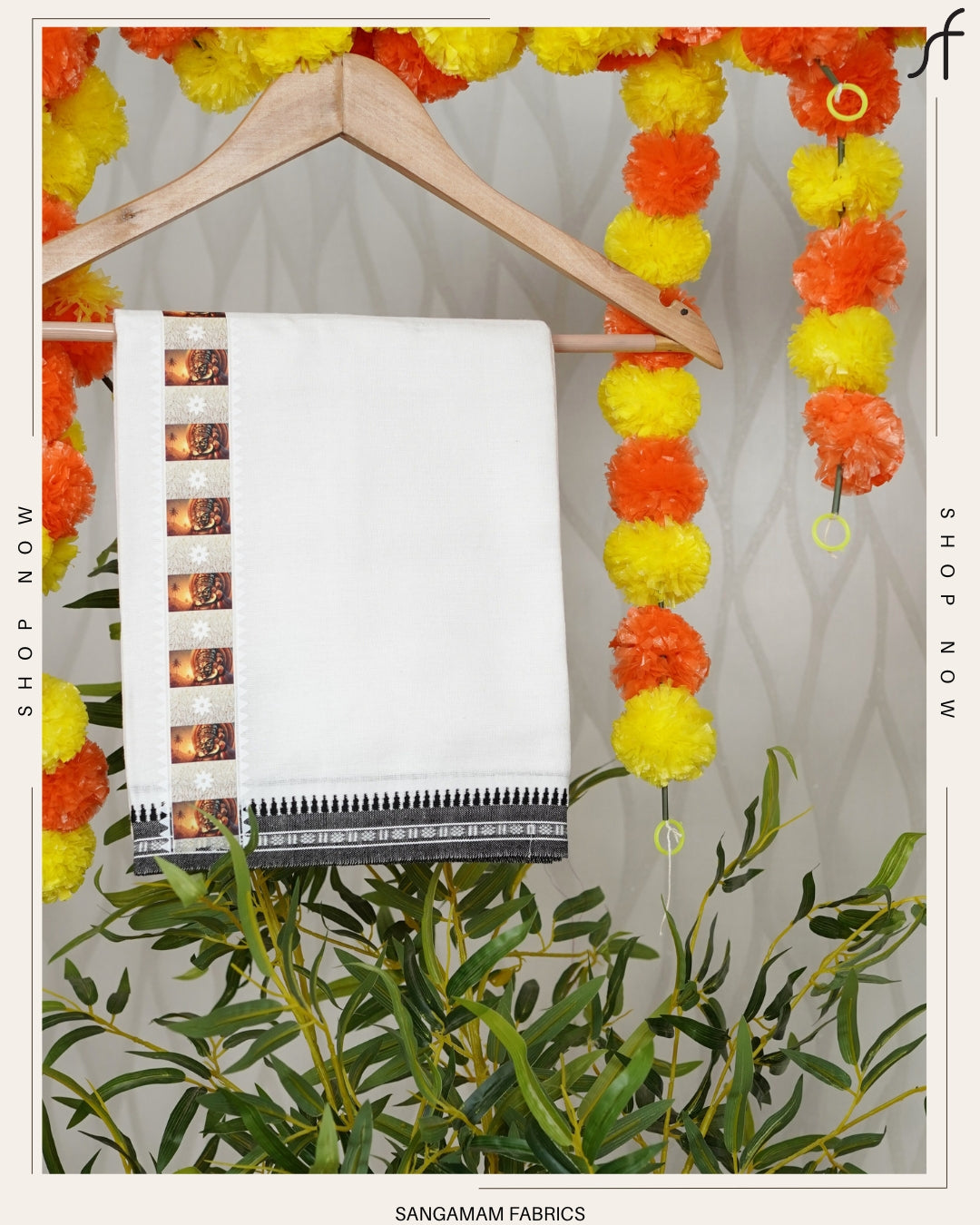 STICKER PRINTED KARA WHITE COTTON MUNDU