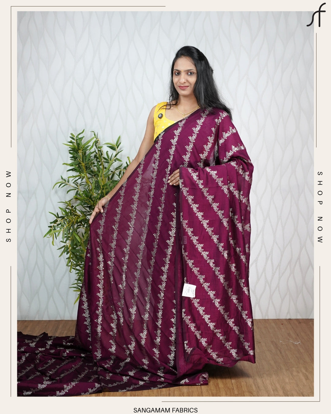 LEHERIYA PRINTED VICHITRA SILK SAREE