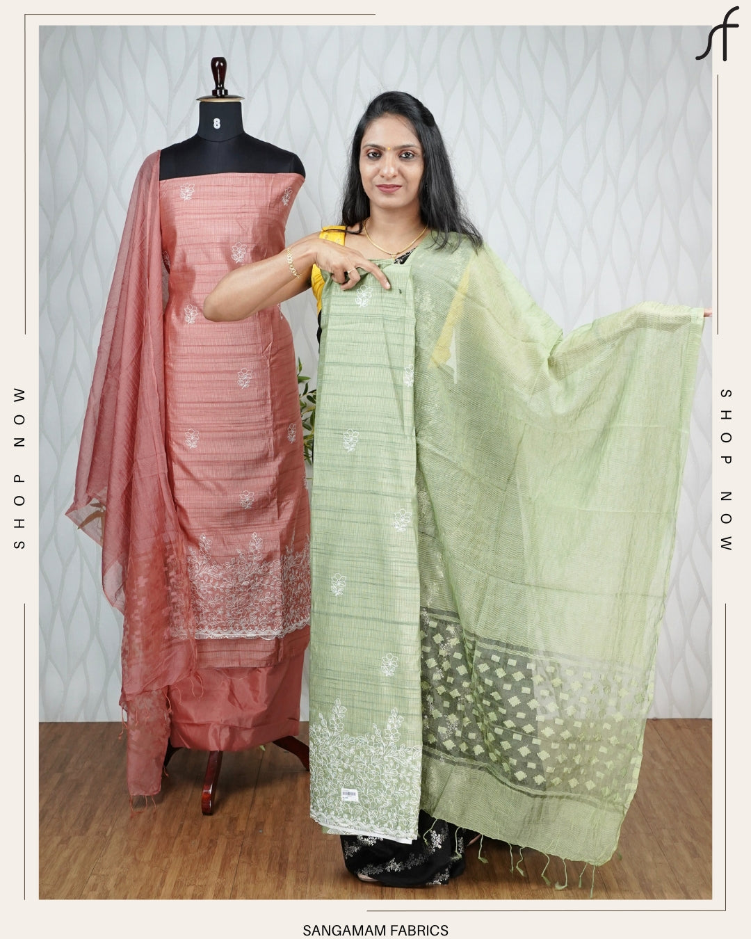 SEMI JUTE EMBROIDERY SALWAR SUIT