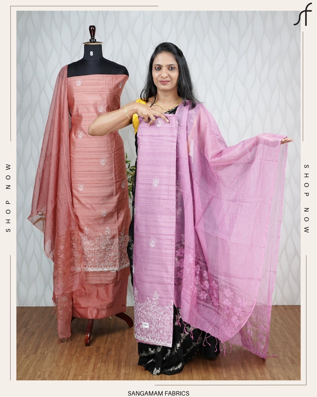 SEMI JUTE EMBROIDERY SALWAR SUIT