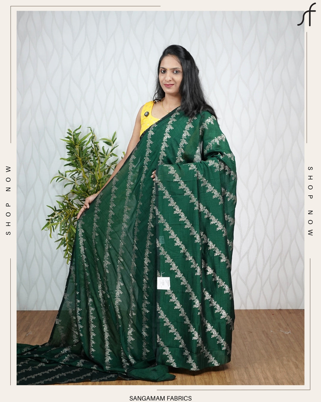 LEHERIYA PRINTED VICHITRA SILK SAREE