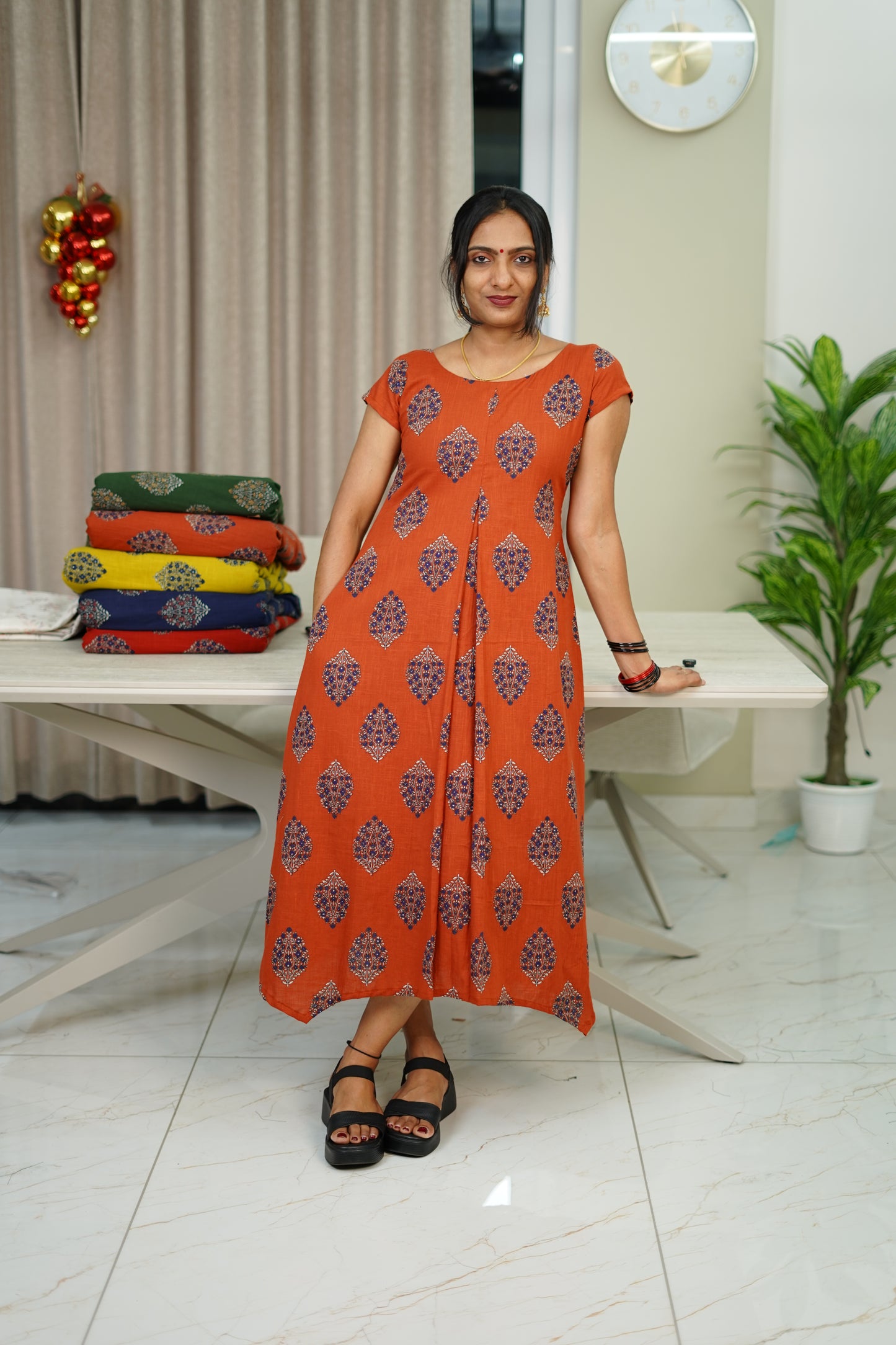 COTTON PRINTED DRESSES