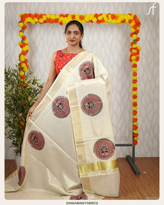 THEYYAM SET SAREE