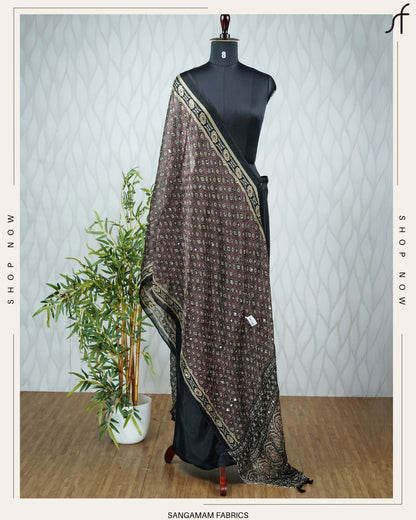 CRUSHED AJRAKH PRINTED DUPATTA