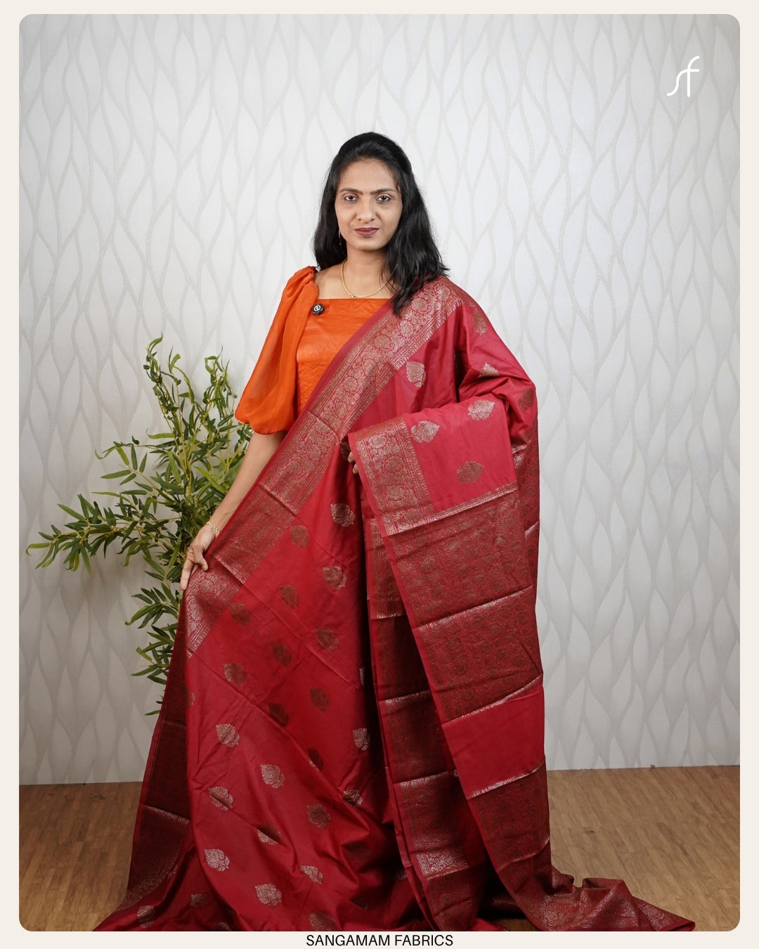 SOFT SEMI CHANDERI SILK BANARASAI SAREE