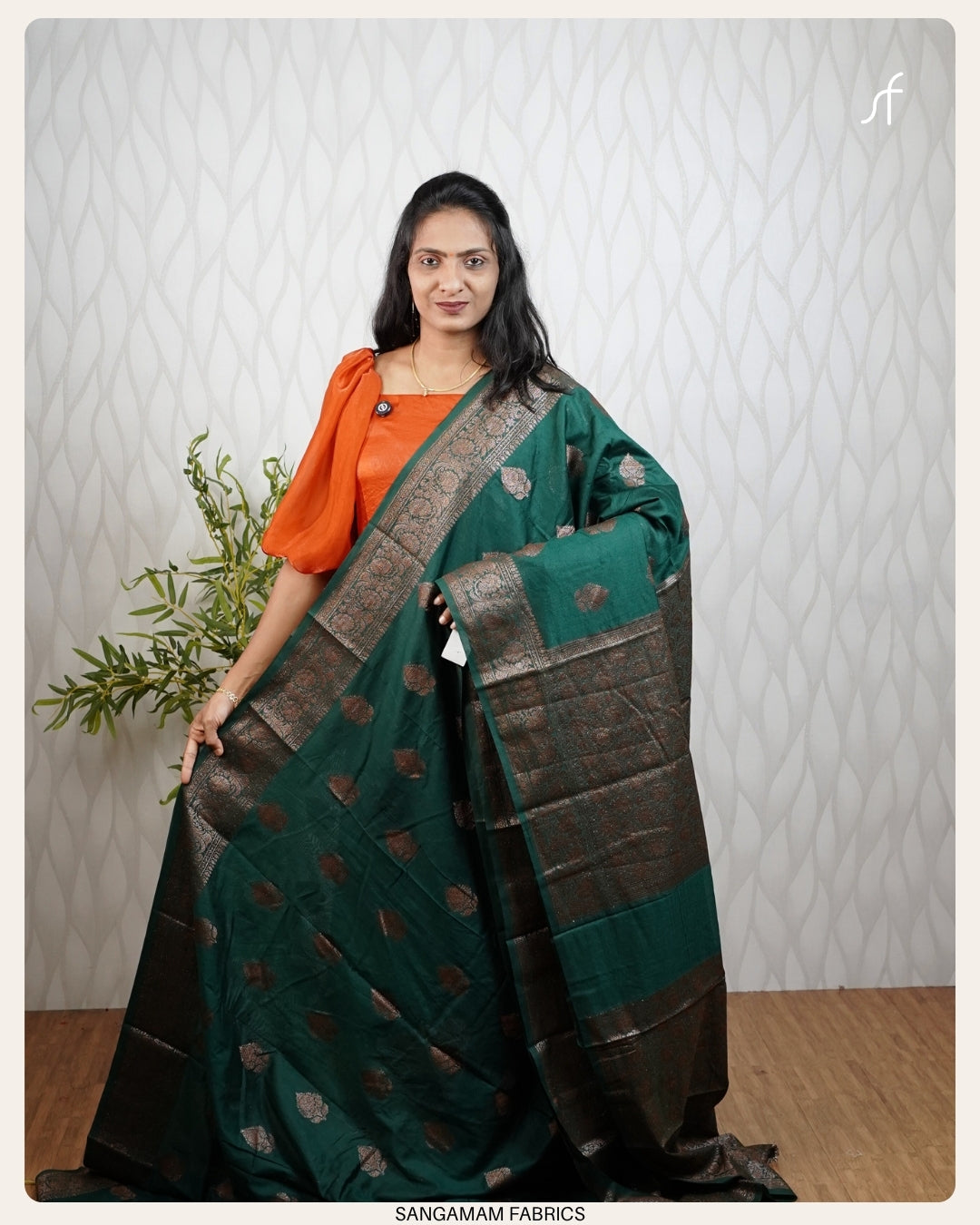 SOFT SEMI CHANDERI SILK BANARASAI SAREE