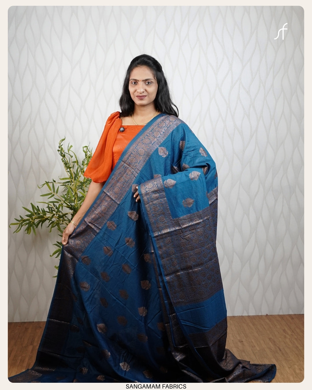 SOFT SEMI CHANDERI SILK BANARASAI SAREE