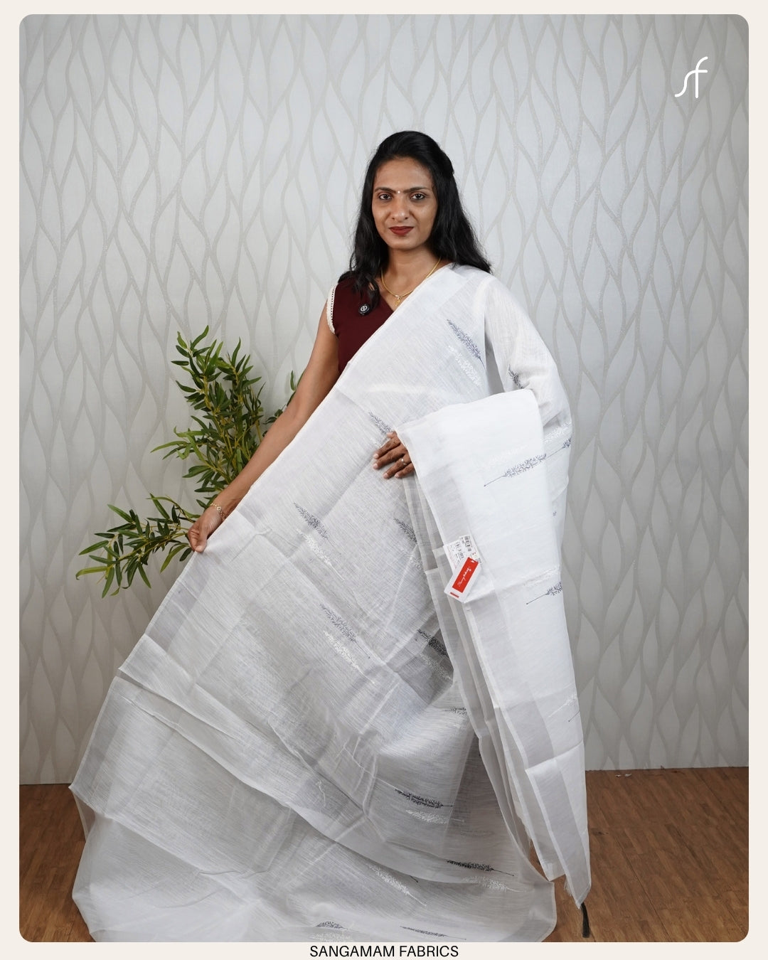 SEMI LINEN  SAREE