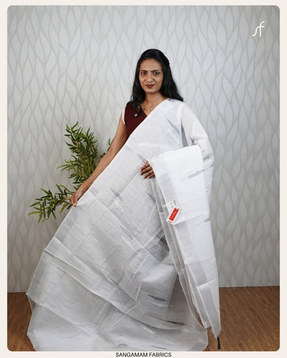 SEMI LINEN  SAREE