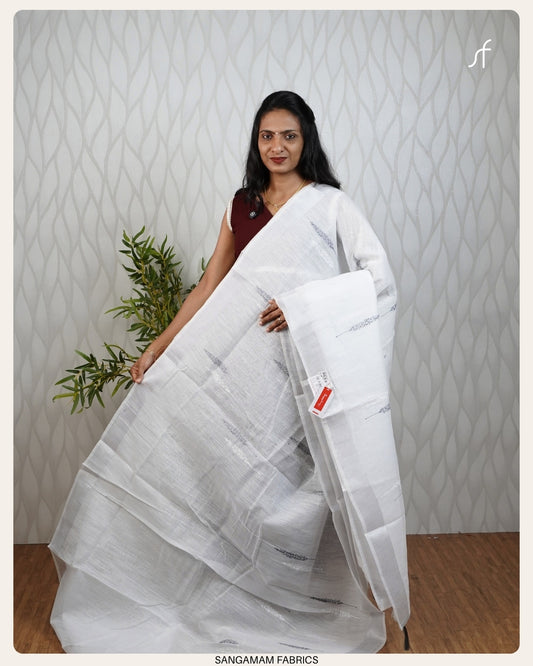 SEMI LINEN  SAREE