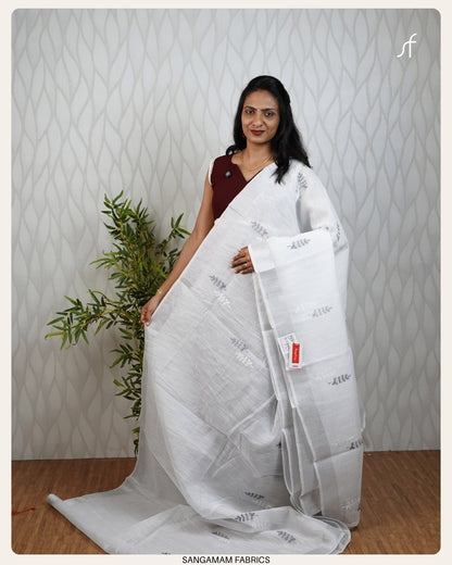 SEMI LINEN  SAREE