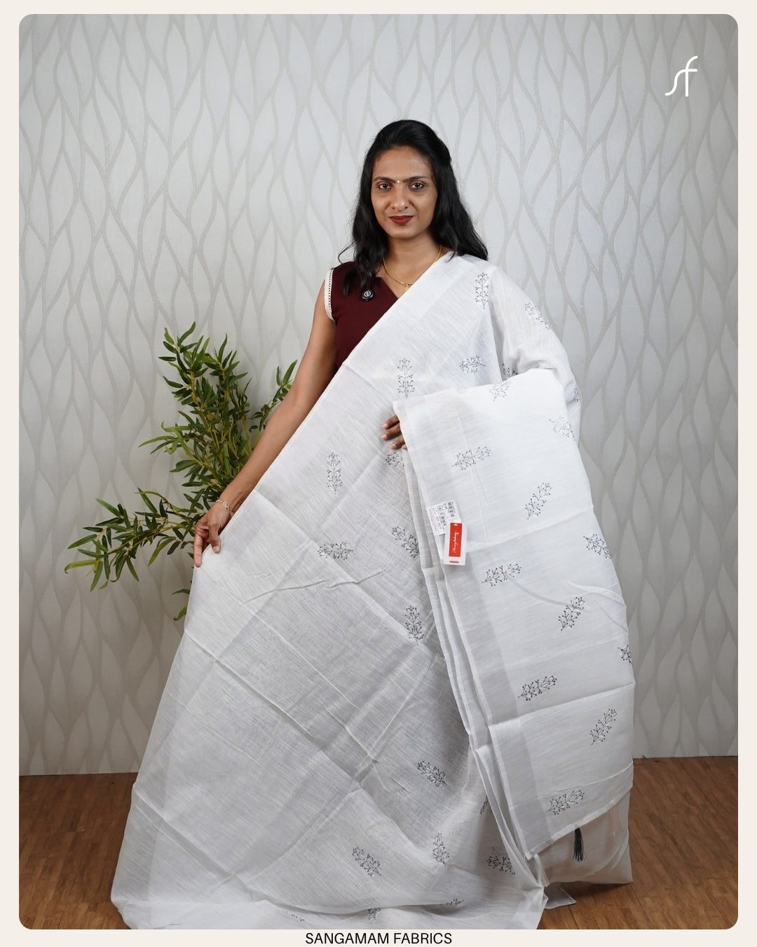 SEMI LINEN  SAREE
