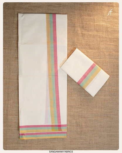 KERALA TRADITIONAL MULLOTH PATTERN SET MUNDU