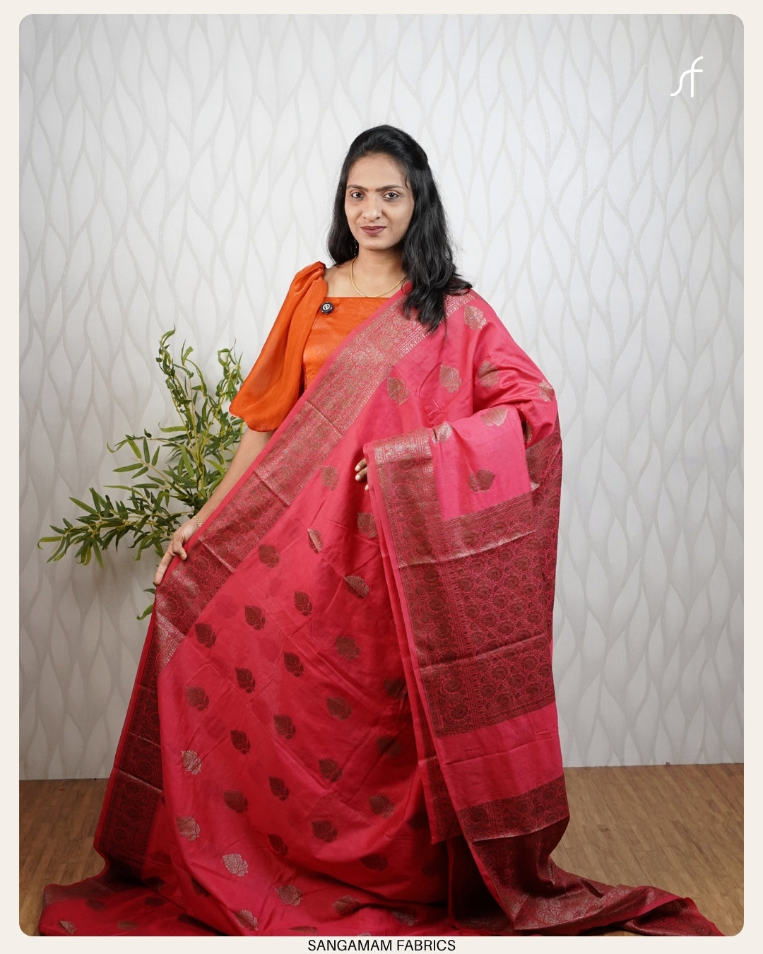 SOFT SEMI CHANDERI SILK BANARASAI SAREE