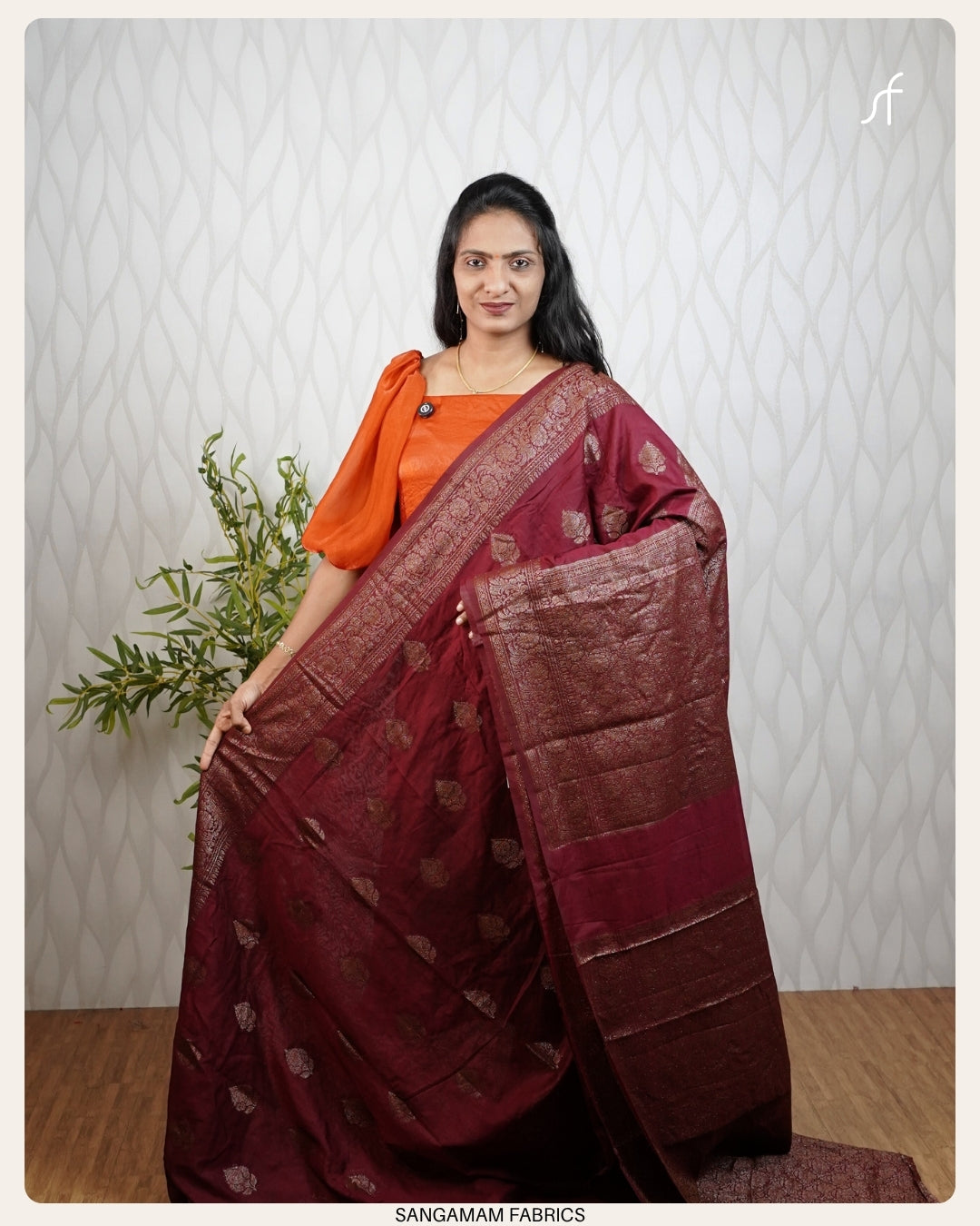 SOFT SEMI CHANDERI SILK BANARASAI SAREE