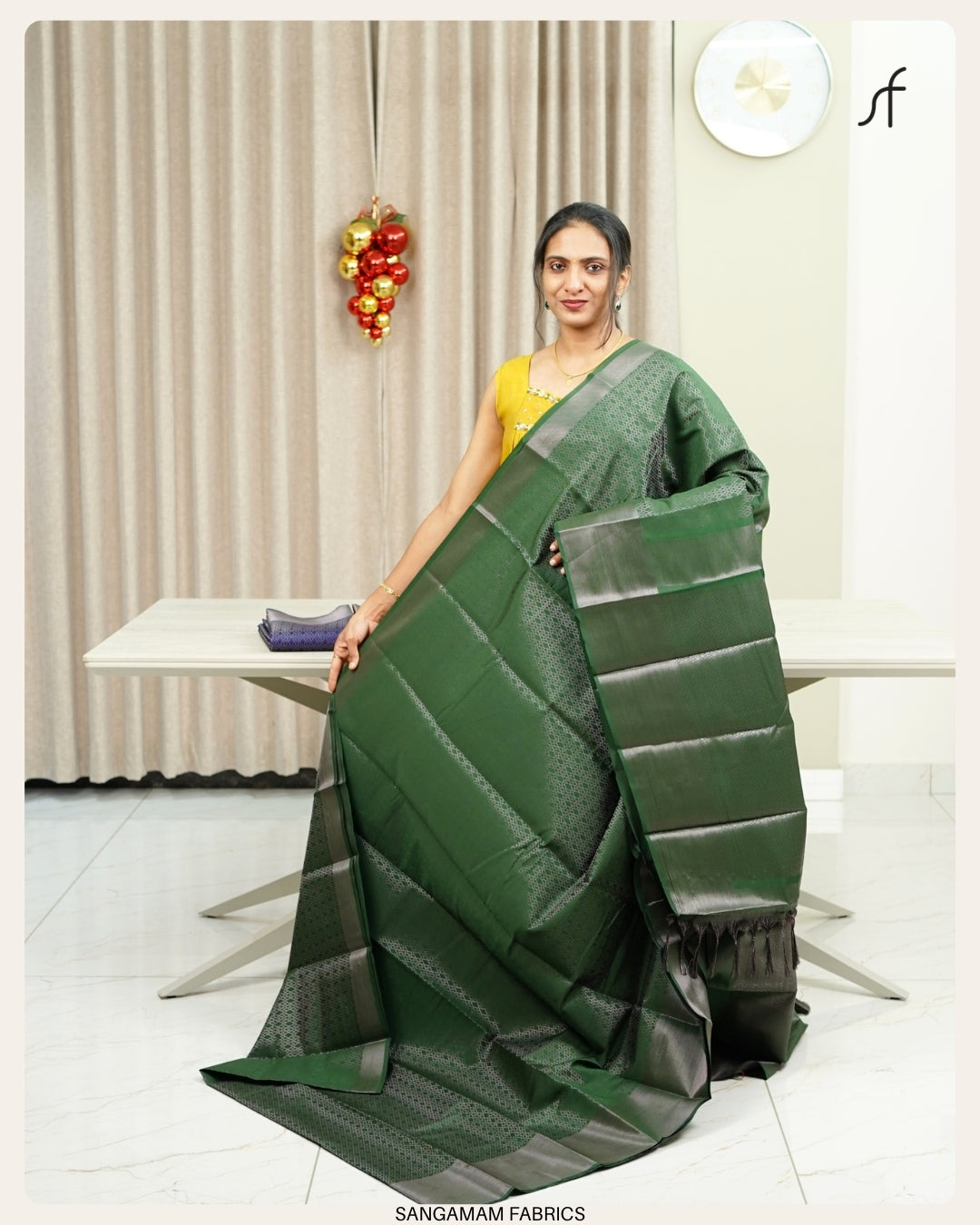 SEMI SILK BROCADE SAREE