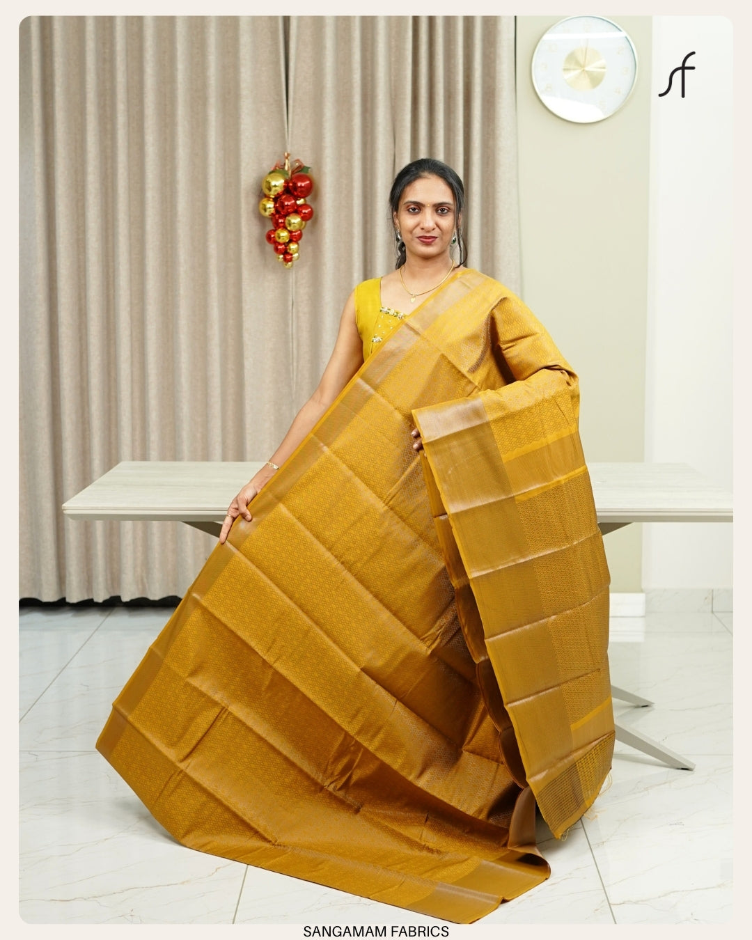 SEMI SILK BROCADE SAREE