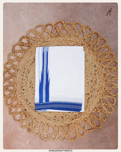 CHUTTI KARA DETAILED COTTON SINGLE MUNDU