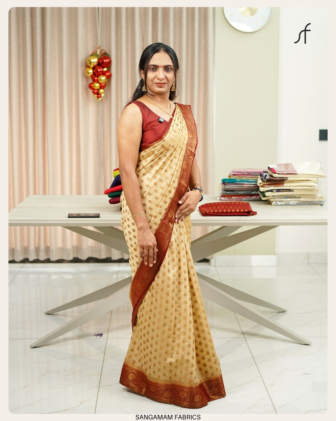 SEMI GEORGETTE BANARASI SAREE