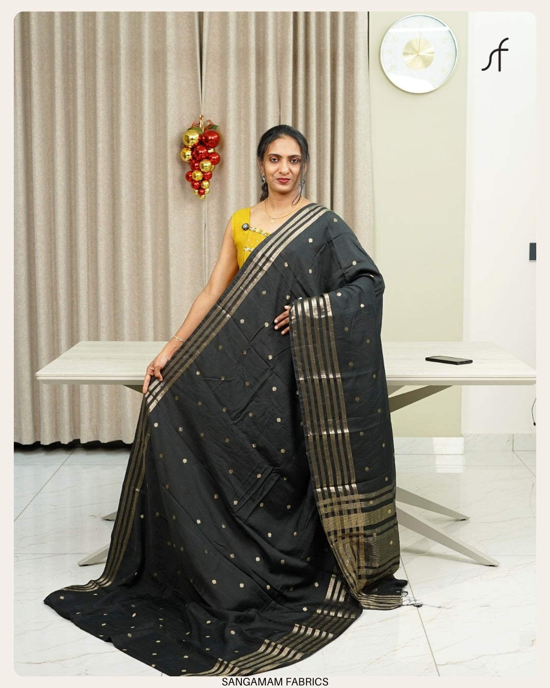 SEMI DOLA SILK BANARASI  SAREE