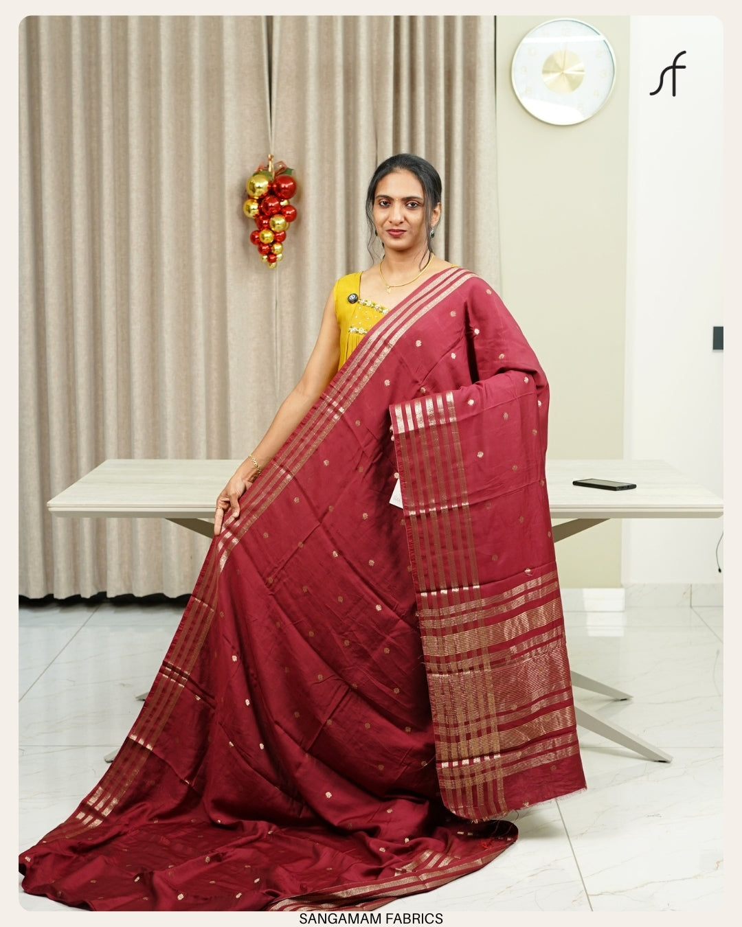 SEMI DOLA SILK BANARASI  SAREE