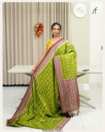 SEMI GEORGETTE BANARASI SAREE