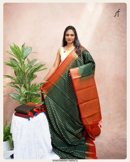 SEMI GEORGETTE BANARASI SAREE