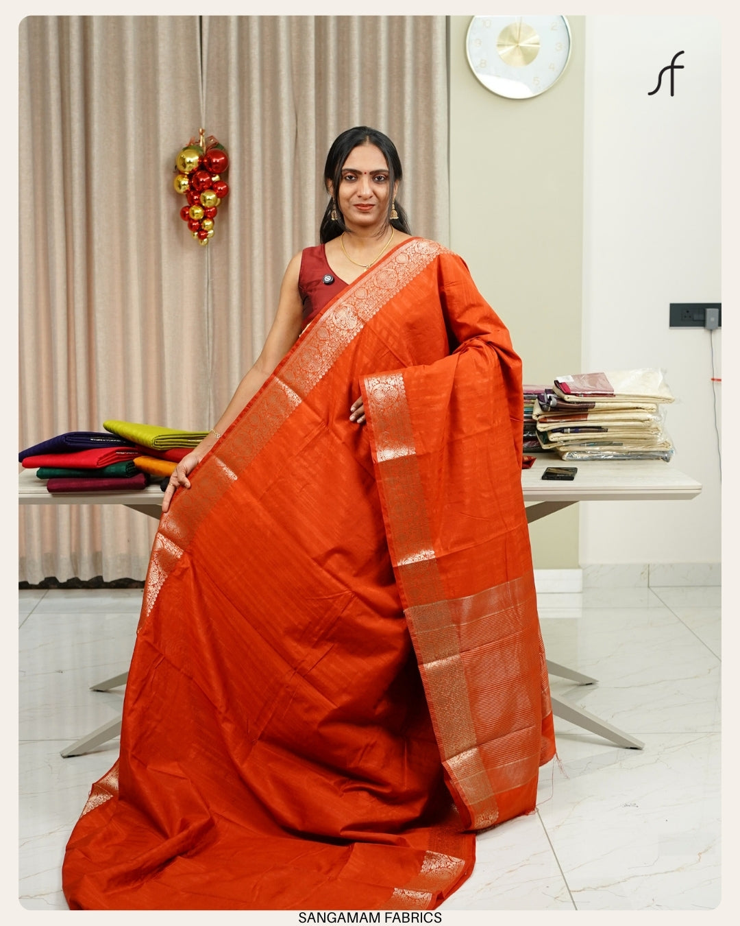 SEMI SILK  BANARASI SAREE