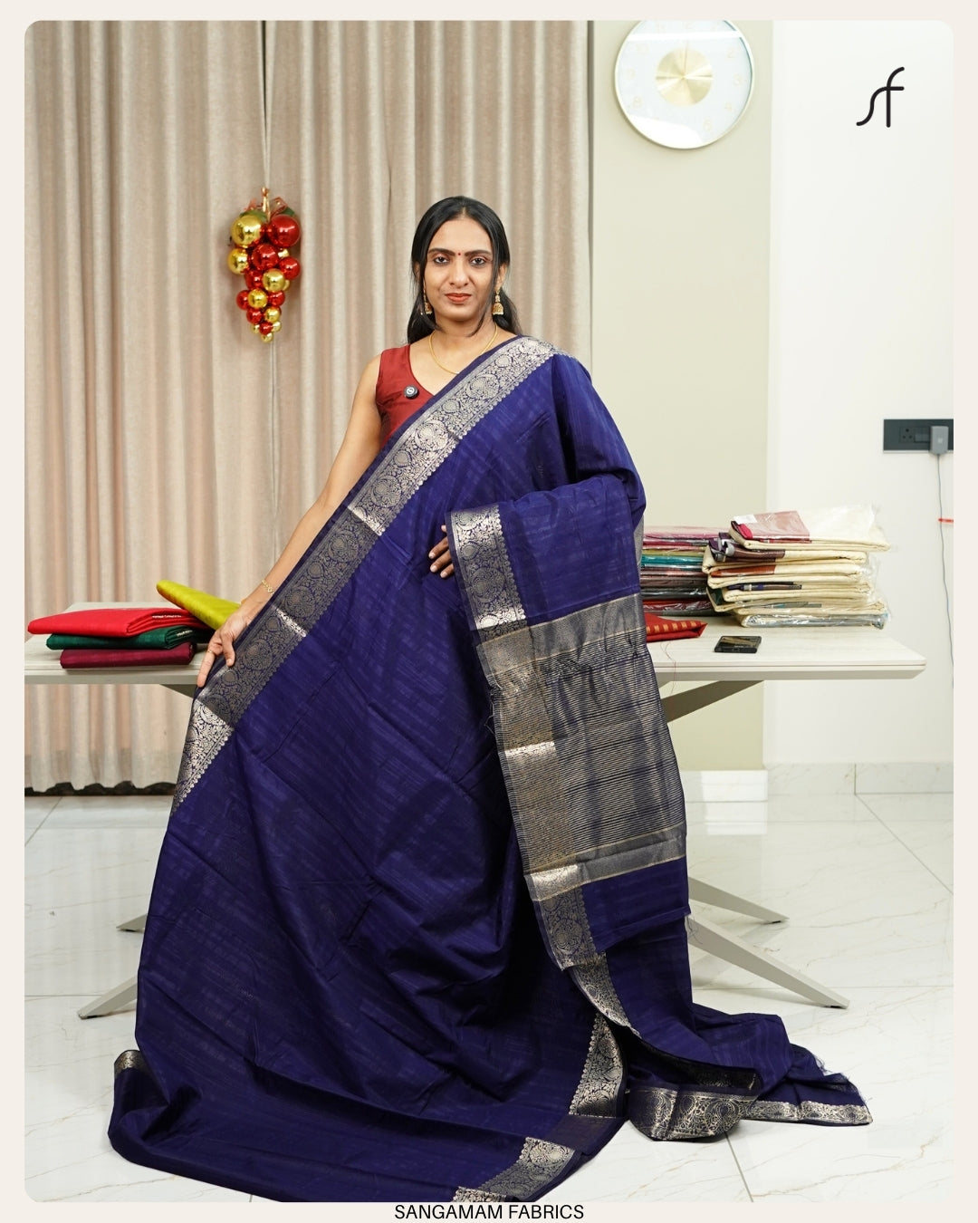 SEMI SILK  BANARASI SAREE