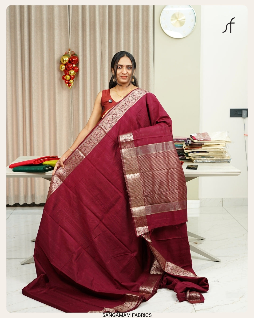 SEMI SILK  BANARASI SAREE