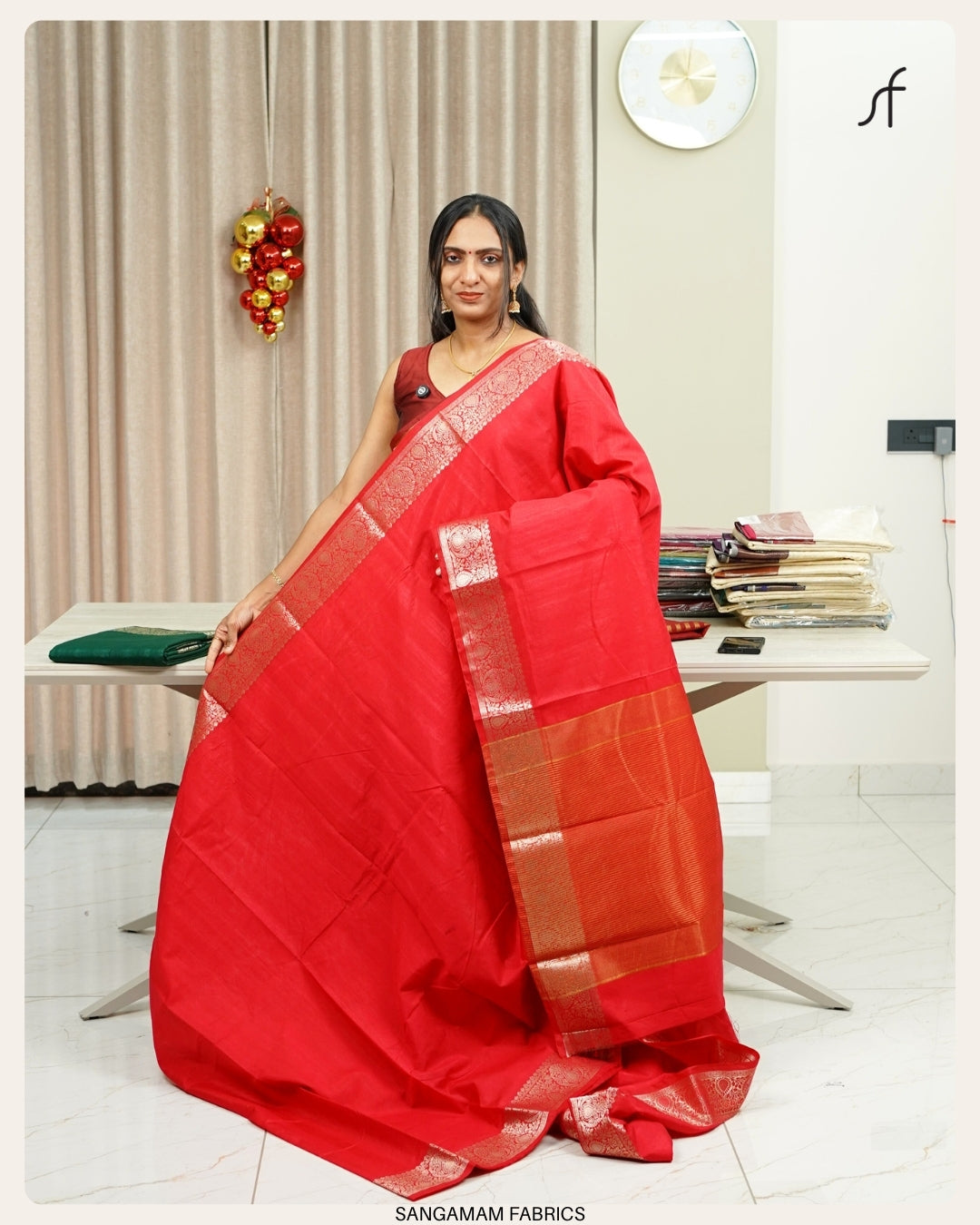 SEMI SILK  BANARASI SAREE