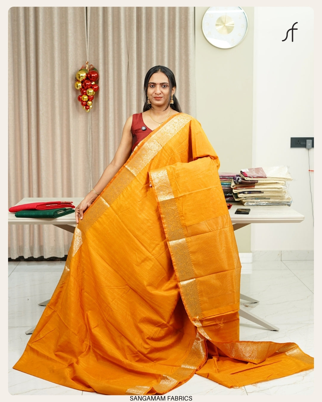 SEMI SILK  BANARASI SAREE