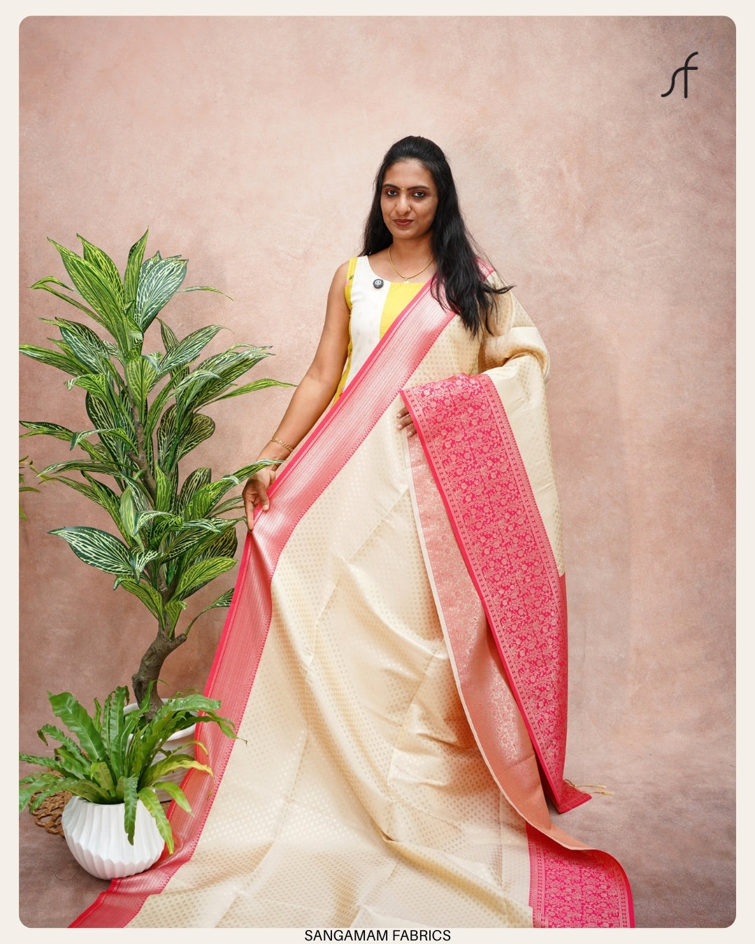 SOFT SILK BROCADE  SAREE