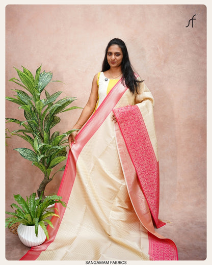 SOFT SILK BROCADE  SAREE