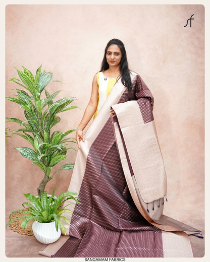 SOFT SILK BROCADE  SAREE