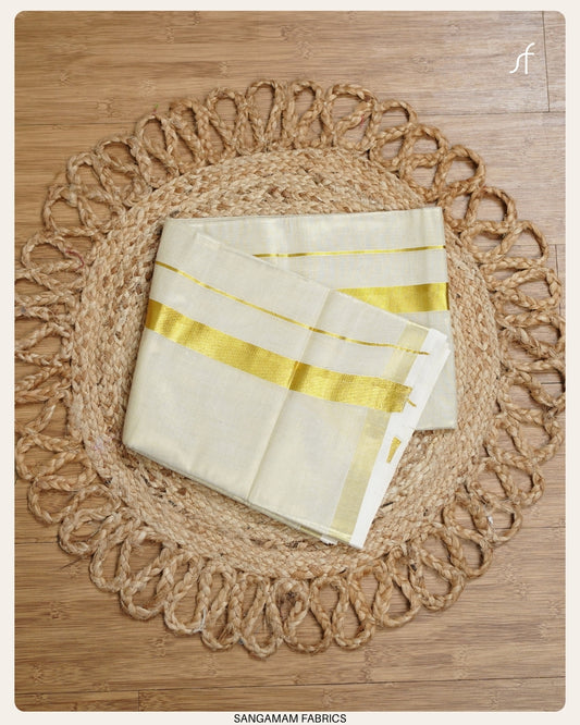 TISSUE SILK GOLDEN SINGLE MUNDU