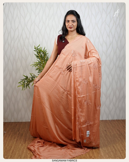 SILKY GEORGETTE PARTY WEAR  SAREE