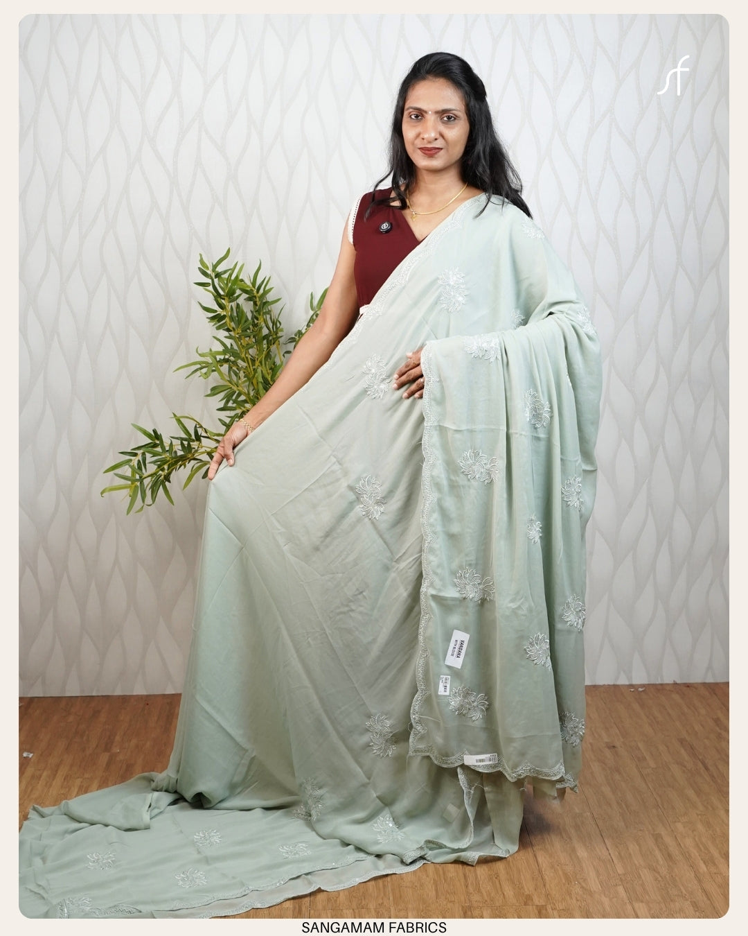 SILKY GEORGETTE PARTY WEAR  SAREE