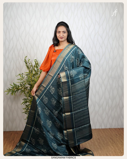 DAILY WEAR SEMI TUSSAR SILK SAREE