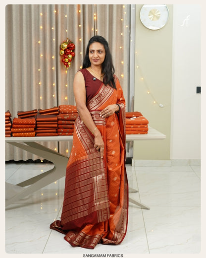 KATTAM PATTERN BANARASI SAREE