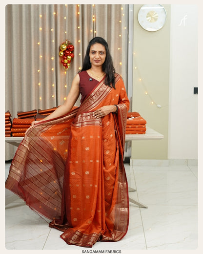 KATTAM PATTERN BANARASI SAREE