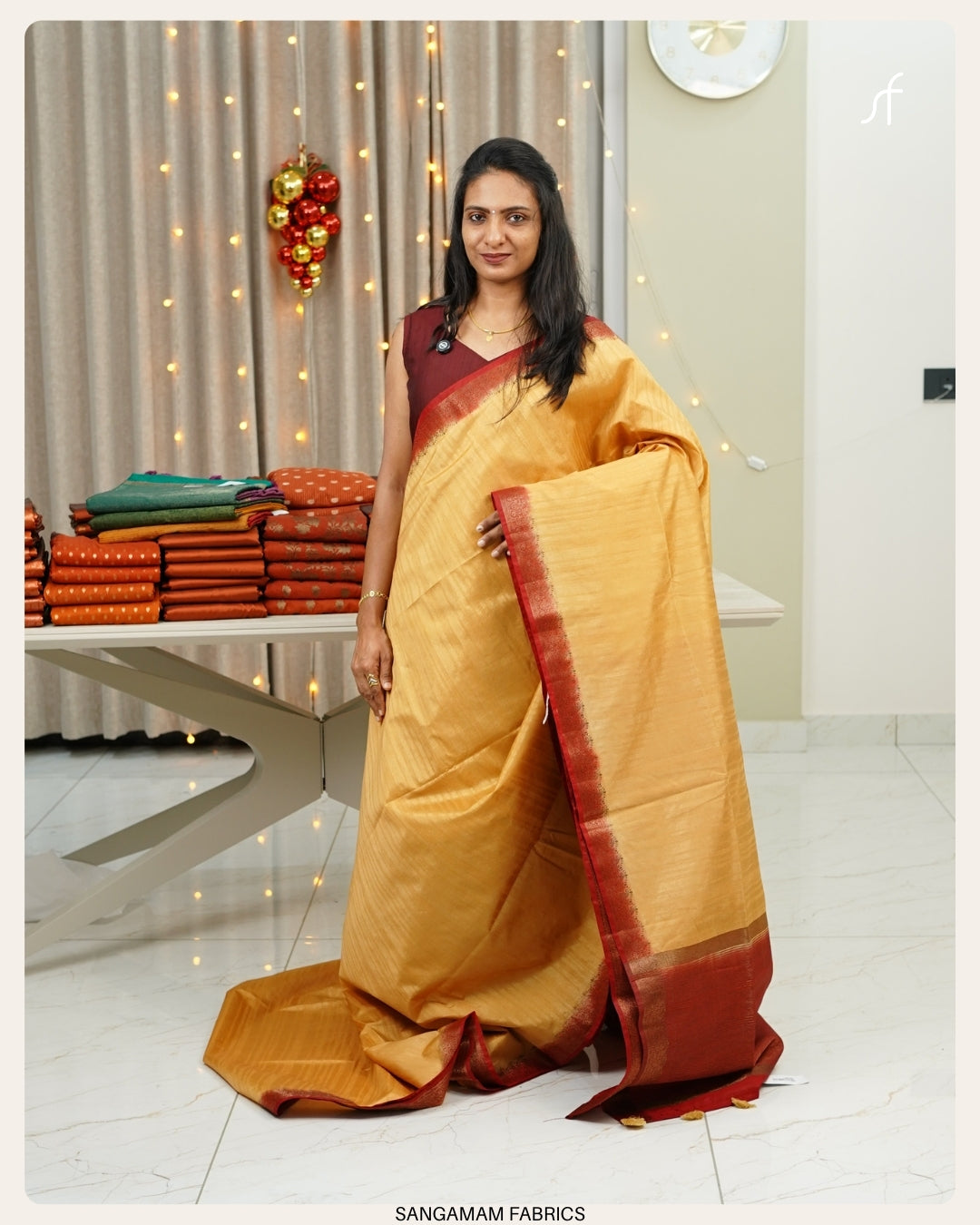 SEMI TUSSAR SILK BANARASI SAREE