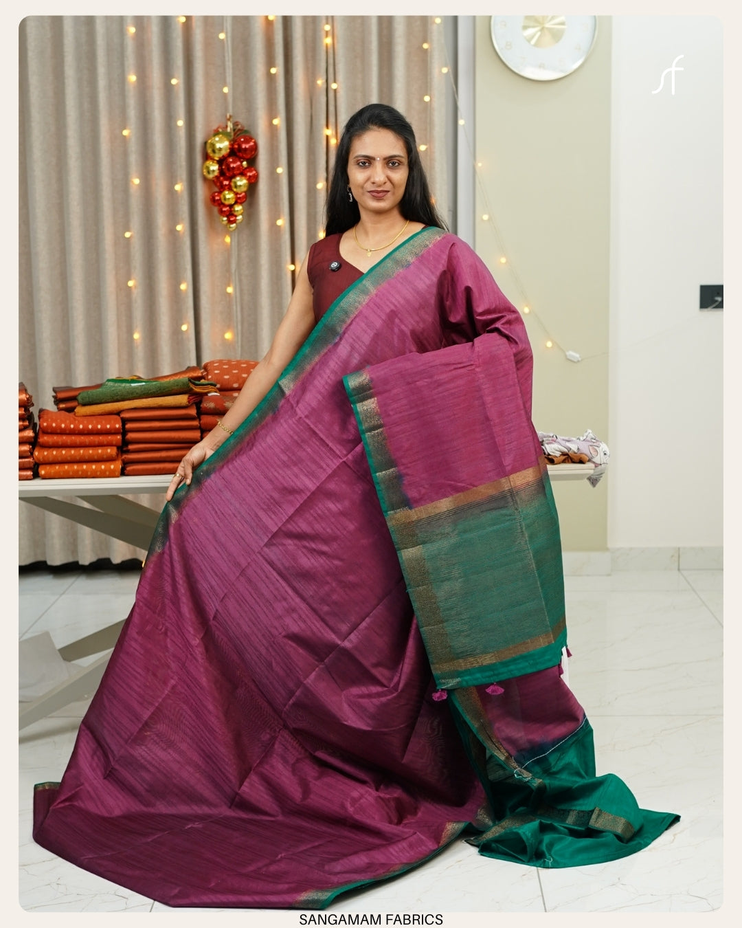 SEMI TUSSAR SILK BANARASI SAREE