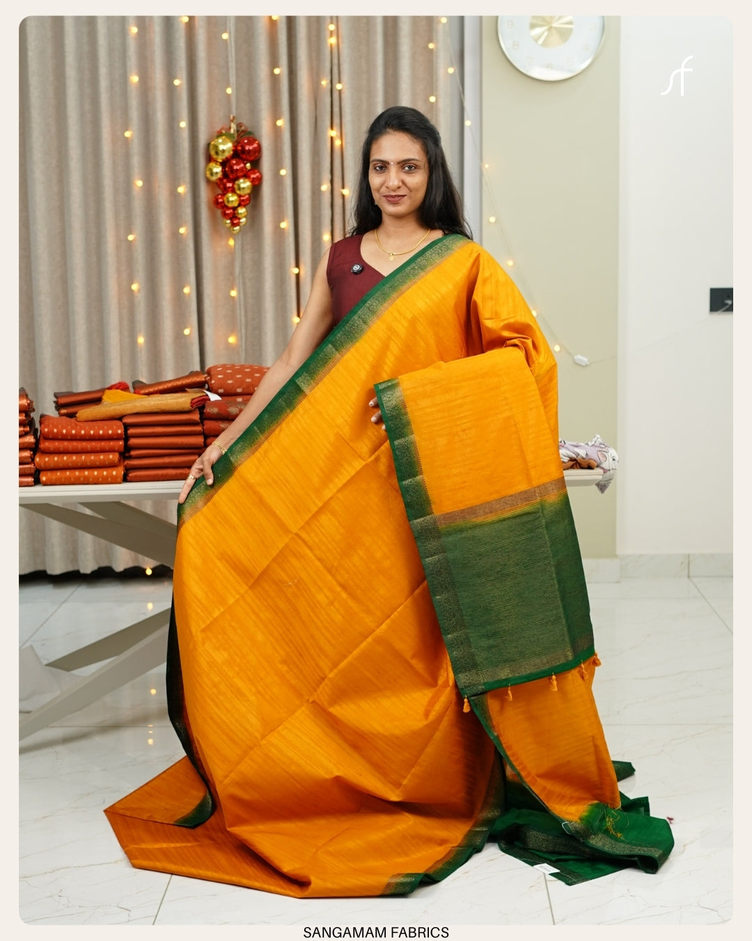 SEMI TUSSAR SILK BANARASI SAREE