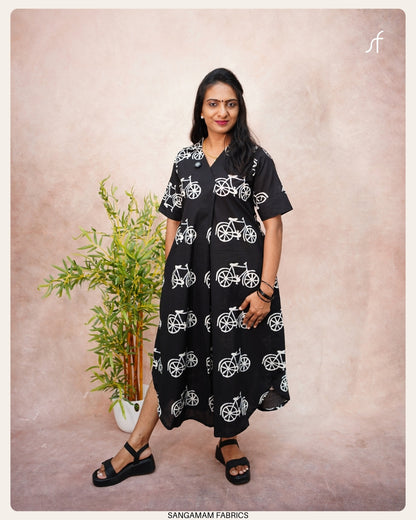 CYCLE PRINTED COTTON DRESS