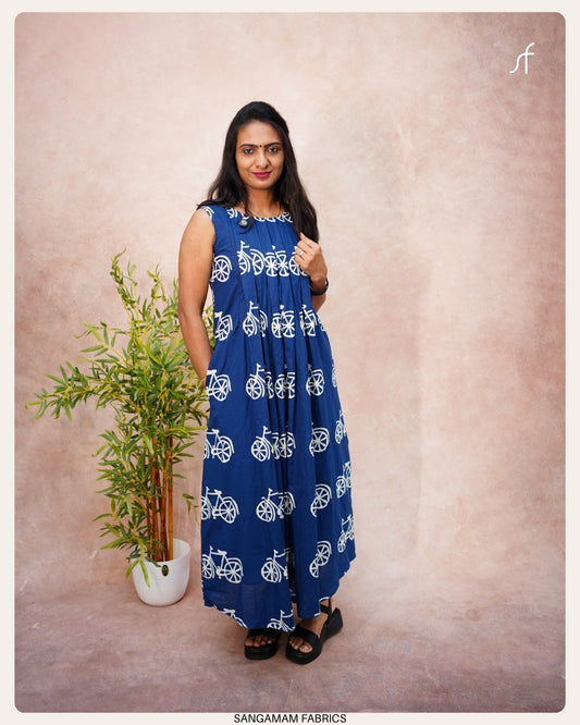CYCLE PRINTED COTTON DRESS