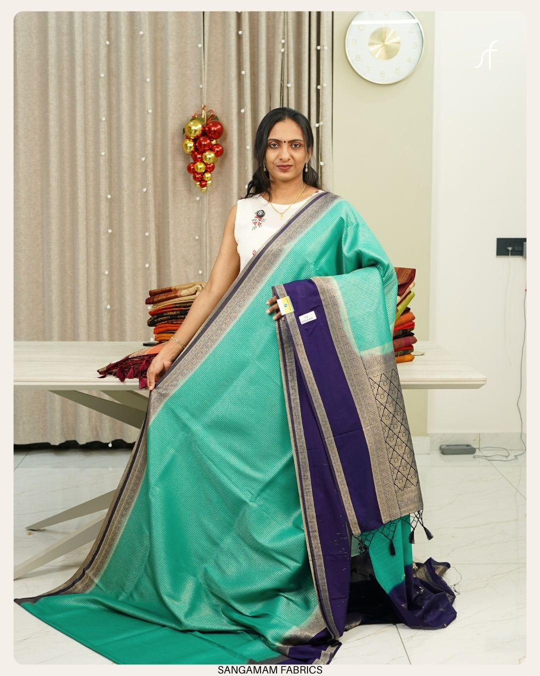 SEMI GEORGETTE BANARASI  SAREE