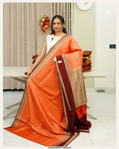 SEMI GEORGETTE BANARASI  SAREE